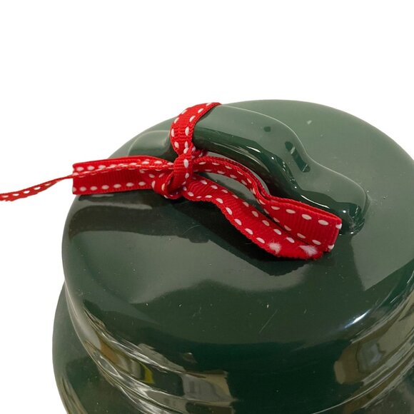 RAE Dunn REINDEER SNACKS Green Red Christmas Canister Artisan Collection 11x 5 - Picture 9 of 9